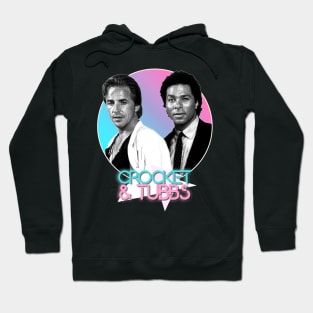 Crockett and Tubbs )( Retro Miami Vice 80s Tribute Hoodie